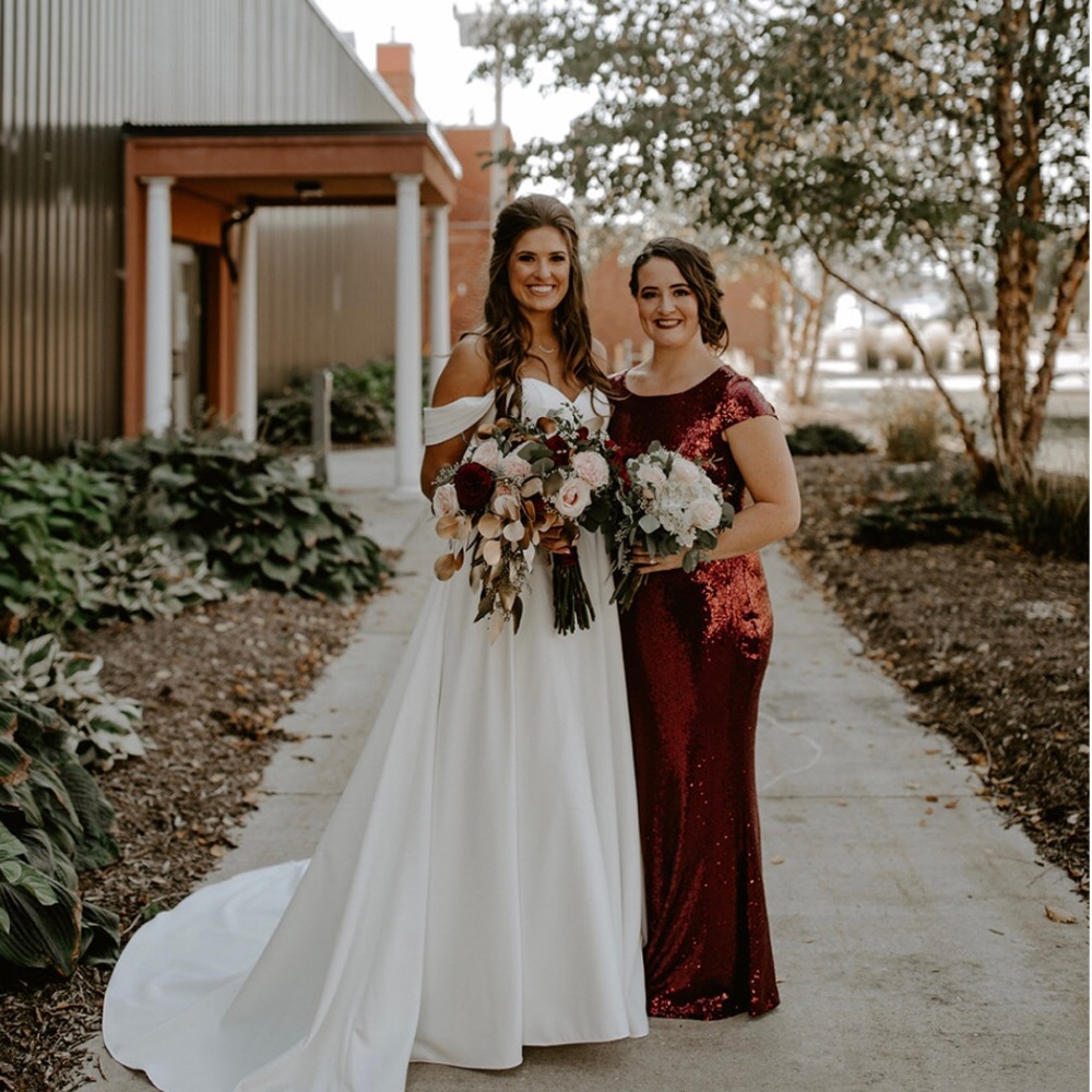 💫BURGANDY SEQUIN BRIDESMAID DRESS💫